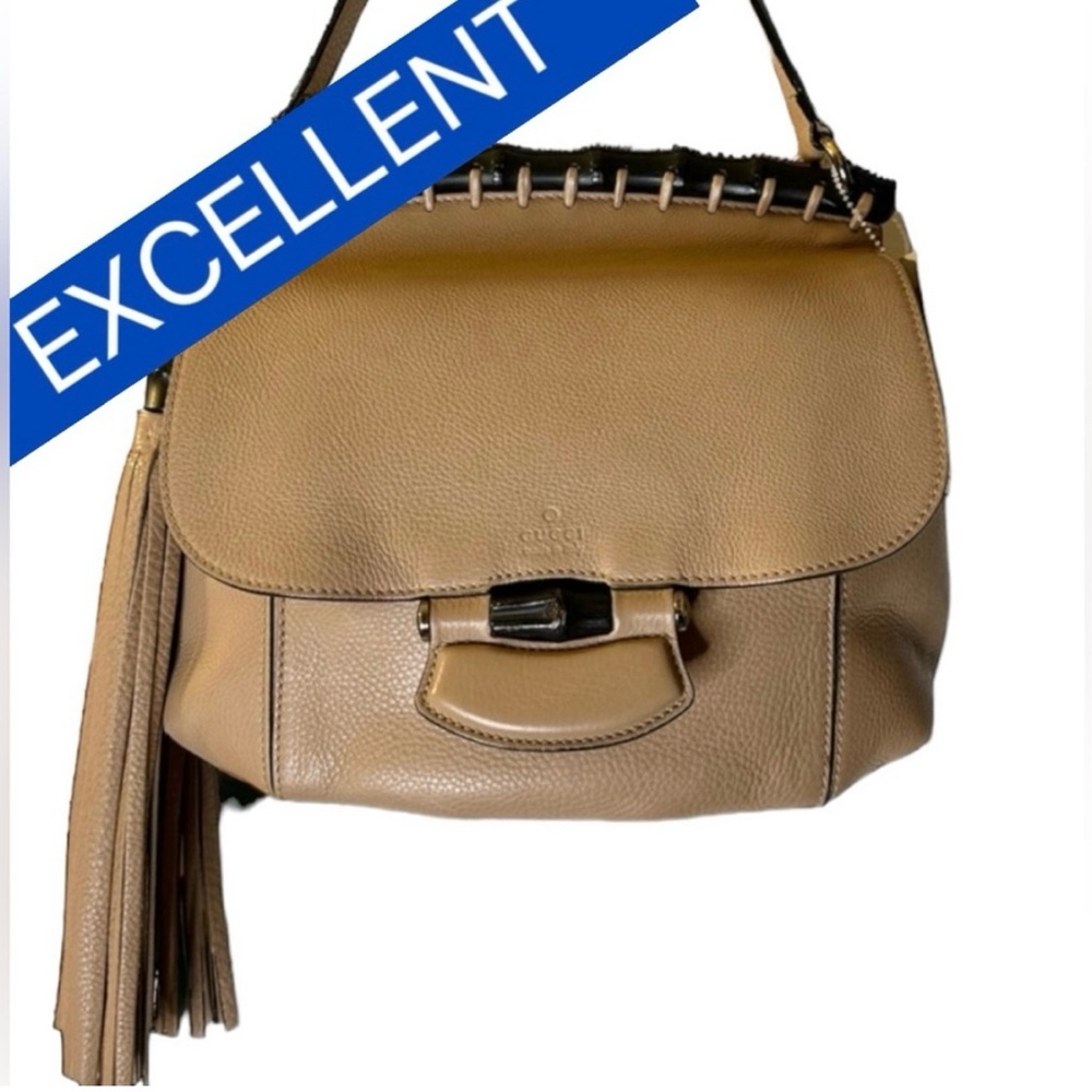 Gucci Bamboo Nouveau Camellia Medium
Fringe Bag